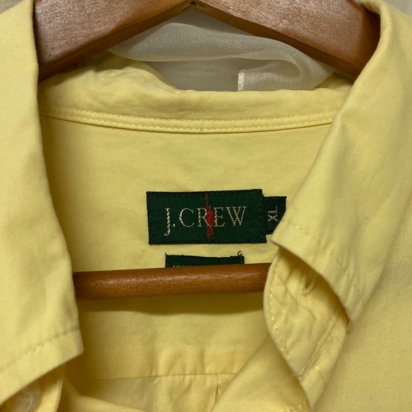 J Crew‎ Mens XL Yellow Cotton Long Sleeve Button Down Casual Shirt - Picture 3 of 14